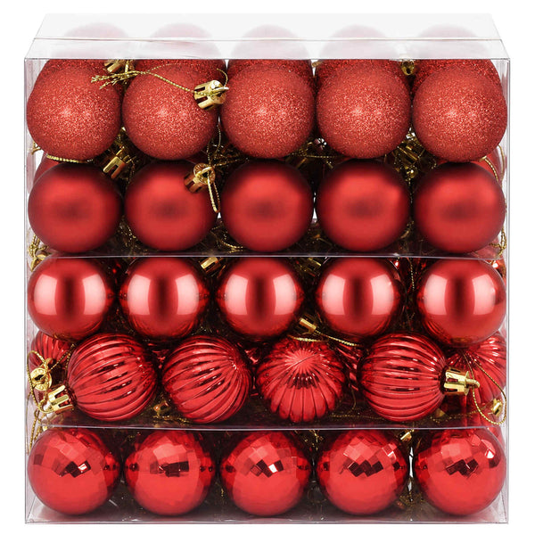 Joulupallosetti 100 kpl Punainen 4 cm Polystyreeni