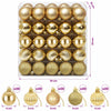 Joulupallosetti 100 kpl Kulta 4 cm Polystyreeni
