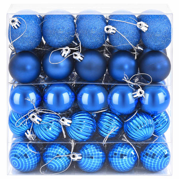 Joulupallosetti 100 kpl Sininen 4 cm Polystyreeni