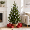 Joulupallosetti 100 kpl Harmaa 4 cm Polystyreeni