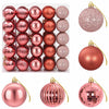 Joulupallosetti 75 kpl Pinkki ja roosa 6 cm Polystyreeni