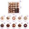 Joulupallosetti 75 kpl Samppanja ja ruskea 6 cm Polystyreeni