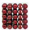 Joulupallosetti 75 kpl Viininpunainen 6 cm Polystyreeni