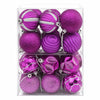 Joulupallosetti 36 kpl Liila Halk. 6 cm Polystyreeni