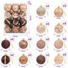 Joulupallosetti 36 kpl Samppanja ja ruskea Halk. 6 cm