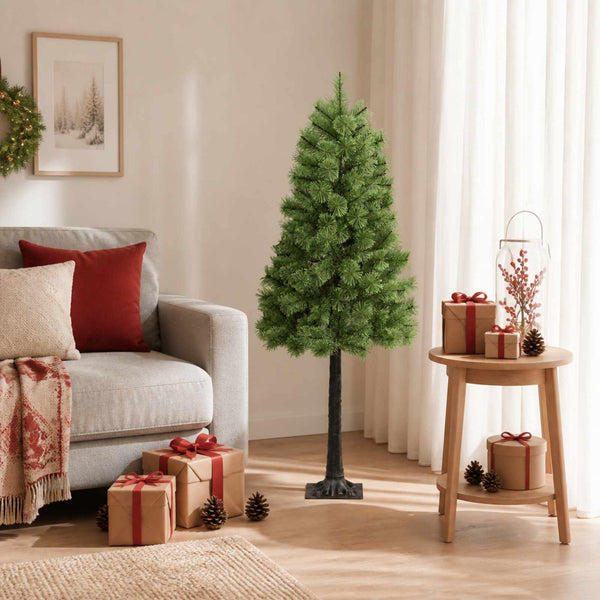 Salkomallinen tekoinen joulukuusi 150 cm PVC ja metalli Vihreä
