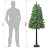 Salkomallinen tekoinen joulukuusi 180 cm PVC ja metalli Vihreä