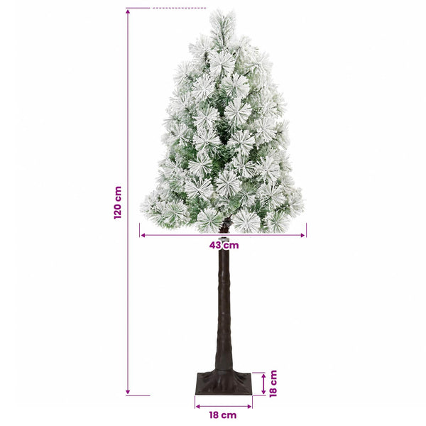 Salkomallinen tekoinen joulukuusi 120 cm PVC ja metalli