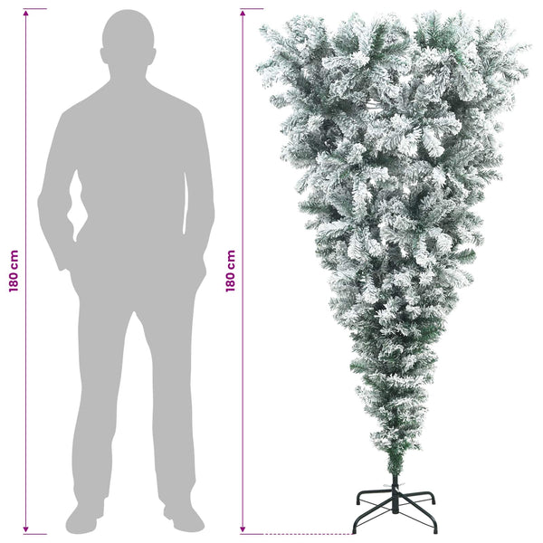 Ylösalainen tekojoulukuusi 180 cm PVC ja teräs