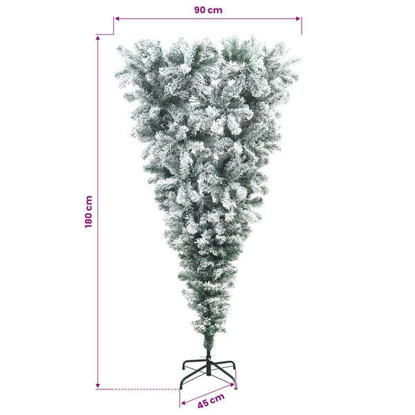 Ylösalainen tekojoulukuusi 180 cm PVC ja teräs