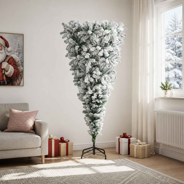 Ylösalainen tekojoulukuusi 210 cm PVC ja teräs