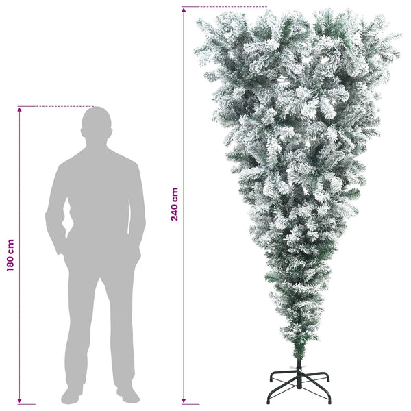Ylösalainen tekojoulukuusi 240 cm PVC ja teräs