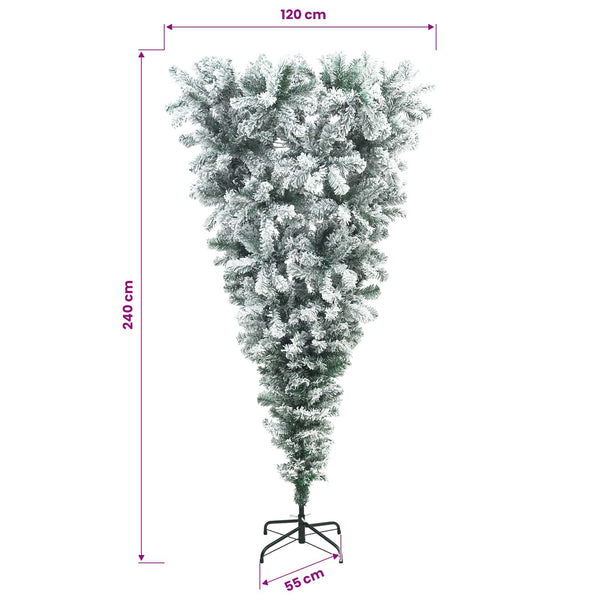 Ylösalainen tekojoulukuusi 240 cm PVC ja teräs
