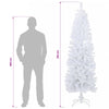 Tekopaksu joulupuu 210 cm PVC ja teräs valkoinen