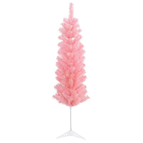 Tekopaksu joulupuu 150 cm PVC ja teräs Vaaleanpunainen