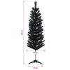 Tekopaksu joulupuu 120 cm PVC ja teräs Musta