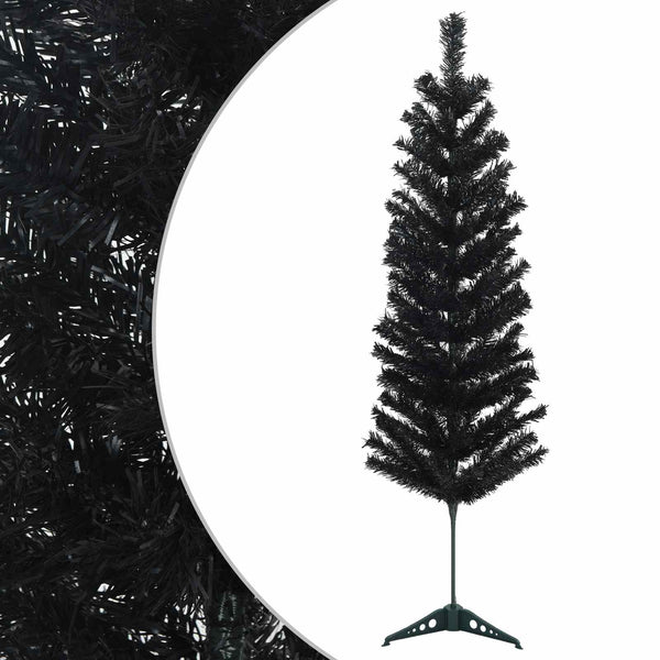 Tekopaksu joulupuu 150 cm PVC ja teräs Musta