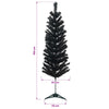 Tekopaksu joulupuu 150 cm PVC ja teräs Musta