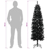 Tekopaksu joulupuu 180 cm PVC ja teräs Musta