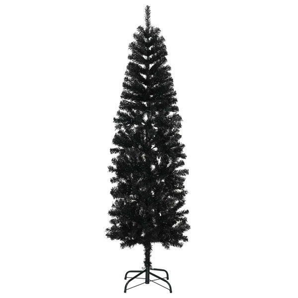 Tekopaksu joulupuu 210 cm PVC ja teräs Musta