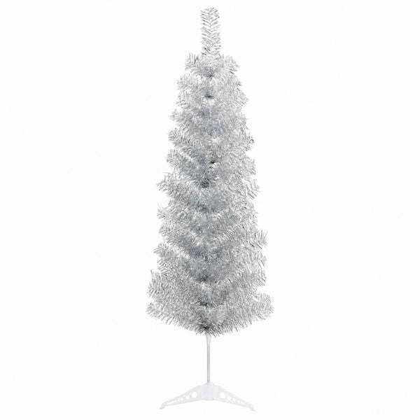 Tekopaksu joulupuu 150 cm PVC ja teräs Hopea