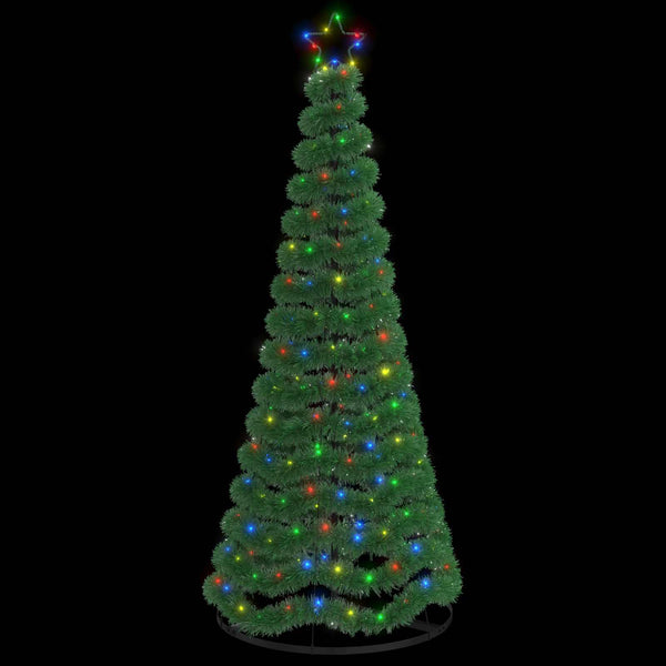 LED-koristekuusi jalustalla EKENAS 180 cm 220 LEDiä Monivärinen