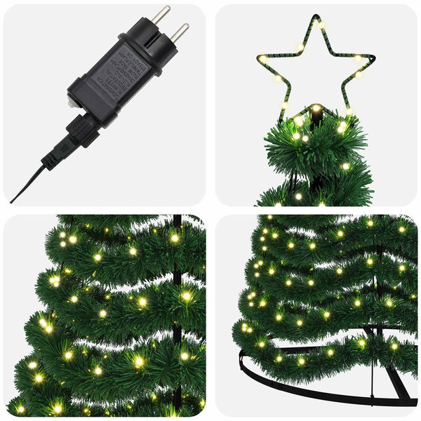 LED-koristekuusi jalustalla EKENAS 250 cm 370 LEDiä