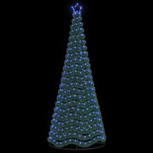LED-koristekuusi jalustalla EKENAS 250 cm 370 LEDiä Sininen