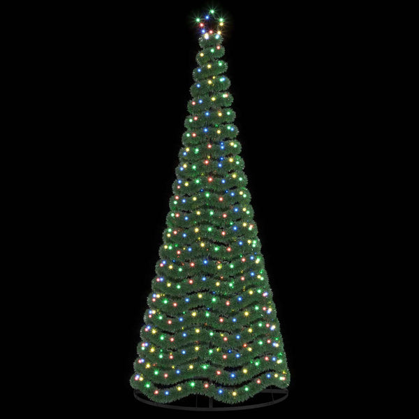 LED-koristekuusi jalustalla EKENAS 250 cm 370 LEDiä Monivärinen
