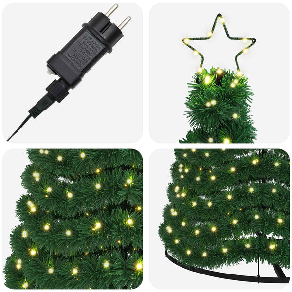 LED-koristekuusi jalustalla EKENAS 300 cm 475 LEDiä