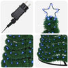 LED-koristekuusi jalustalla EKENAS 300 cm 475 LEDiä Sininen