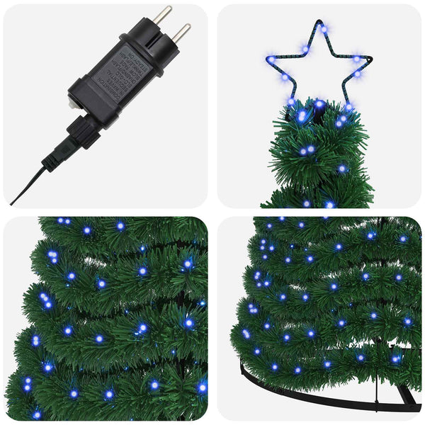 LED-koristekuusi jalustalla EKENAS 300 cm 475 LEDiä Sininen