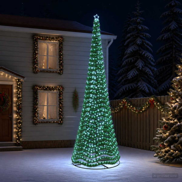 LED-koristekuusi jalustalla EKENAS 500 cm 868 LEDiä