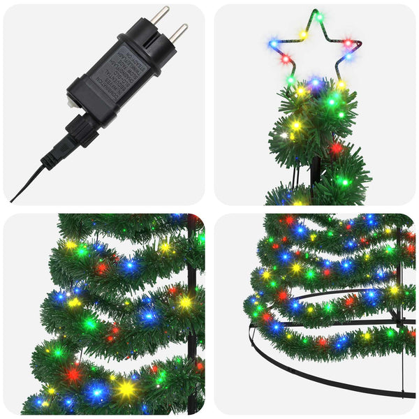 LED-koristekuusi jalustalla EKENAS 500 cm 868 LEDiä Monivärinen