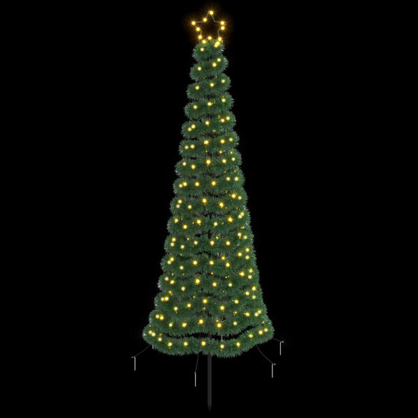 Kimalteleva LED-joulukuusi maapiikillä EKENAS 180 cm 220 LEDiä