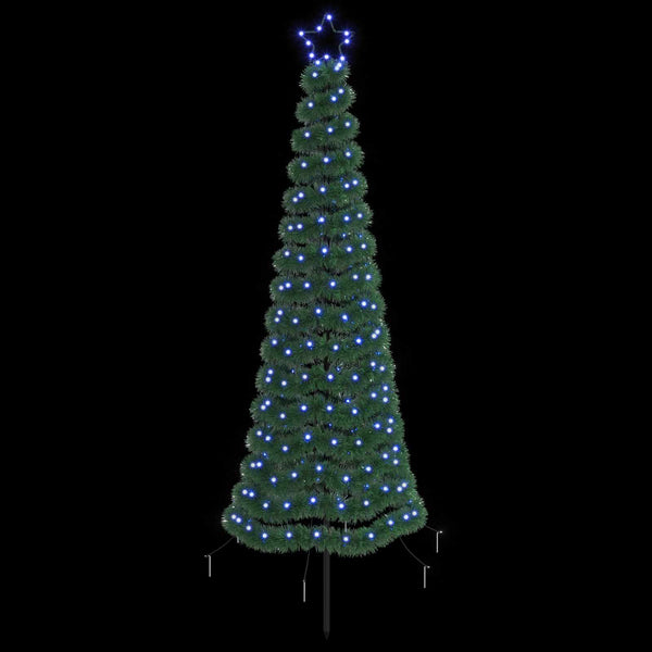 Kimalteleva LED-joulukuusi maapiikillä EKENAS 180 cm 220 LEDiä