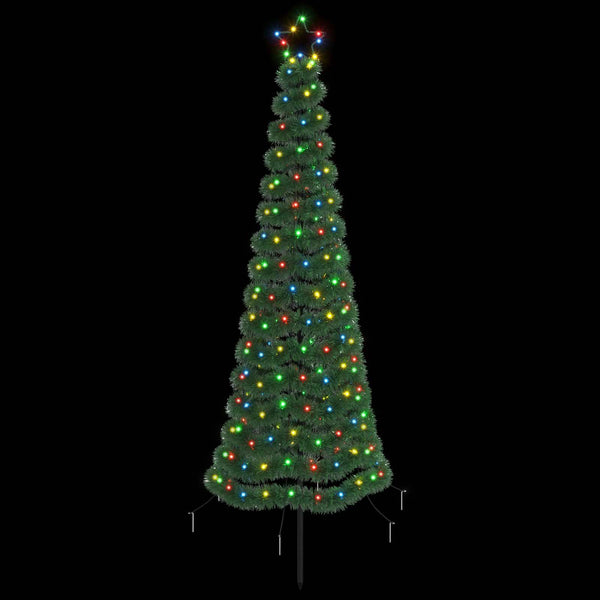 Kimalteleva LED-joulukuusi maapiikillä EKENAS 180 cm 220 LEDiä