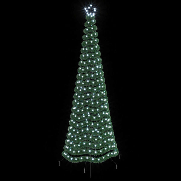Kimalteleva LED-joulukuusi maapiikillä EKENAS 250 cm 370 LEDiä