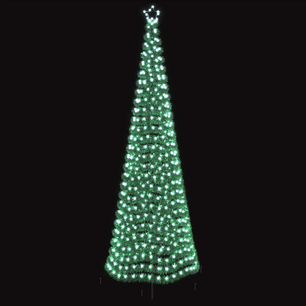 Kimalteleva LED-joulukuusi maapiikillä EKENAS 300 cm 475 LEDiä