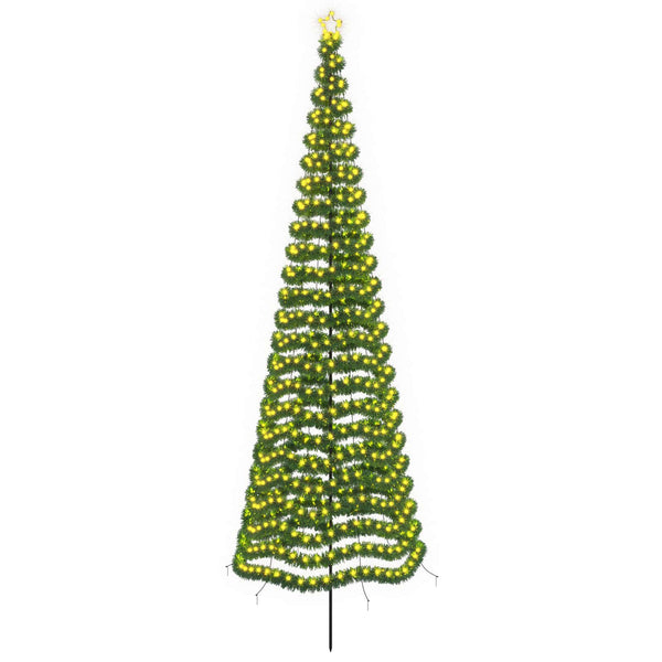 Kimalteleva LED-joulukuusi maapiikillä EKENAS 400 cm 588 LEDiä