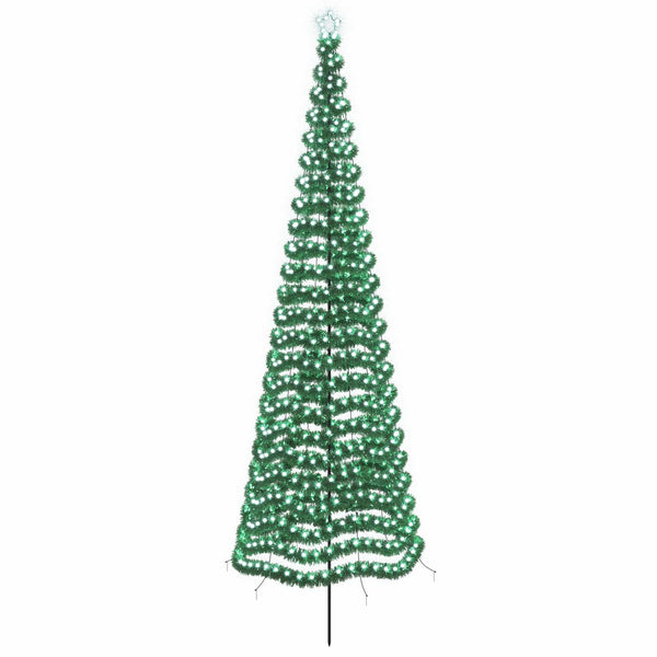 Kimalteleva LED-joulukuusi maapiikillä EKENAS 400 cm 588 LEDiä
