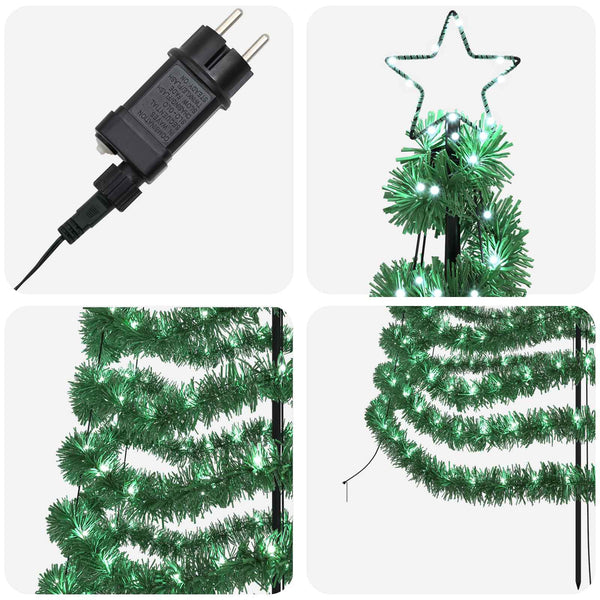 Kimalteleva LED-joulukuusi maapiikillä EKENAS 500 cm 868 LEDiä