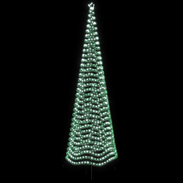 Kimalteleva LED-joulukuusi maapiikillä EKENAS 500 cm 868 LEDiä