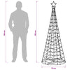 LED-spiraalijoulukuusi jalustalla EKENAS 180 cm 220 LEDiä