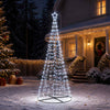 LED-spiraalijoulukuusi jalustalla EKENAS 250 cm 370 LEDiä