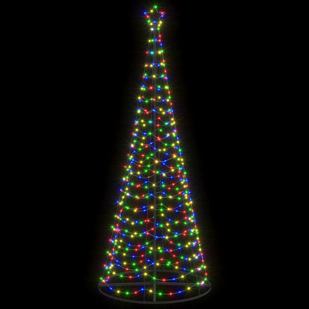LED-spiraalijoulukuusi jalustalla EKENAS 250 cm 370 LEDiä