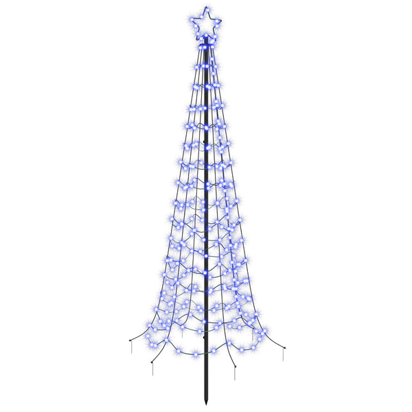 Spiraalinmuotoinen led-joulukuusi maapiikillä EKENAS 180 cm