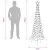 Spiraalinmuotoinen led-joulukuusi maapiikillä EKENAS 180 cm