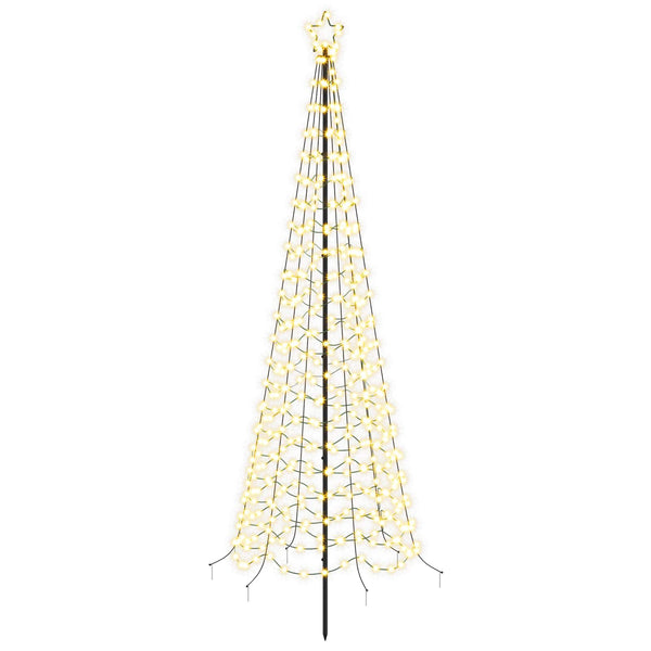 Spiraalinmuotoinen led-joulukuusi maapiikillä EKENAS 250 cm