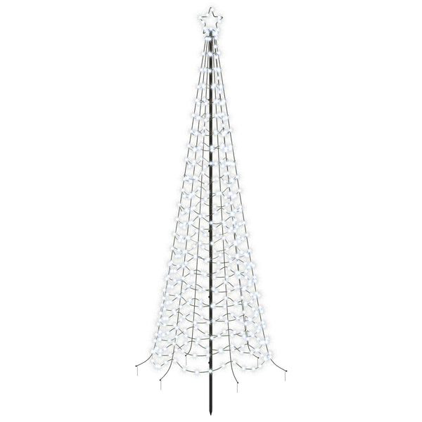 Spiraalinmuotoinen led-joulukuusi maapiikillä EKENAS 250 cm